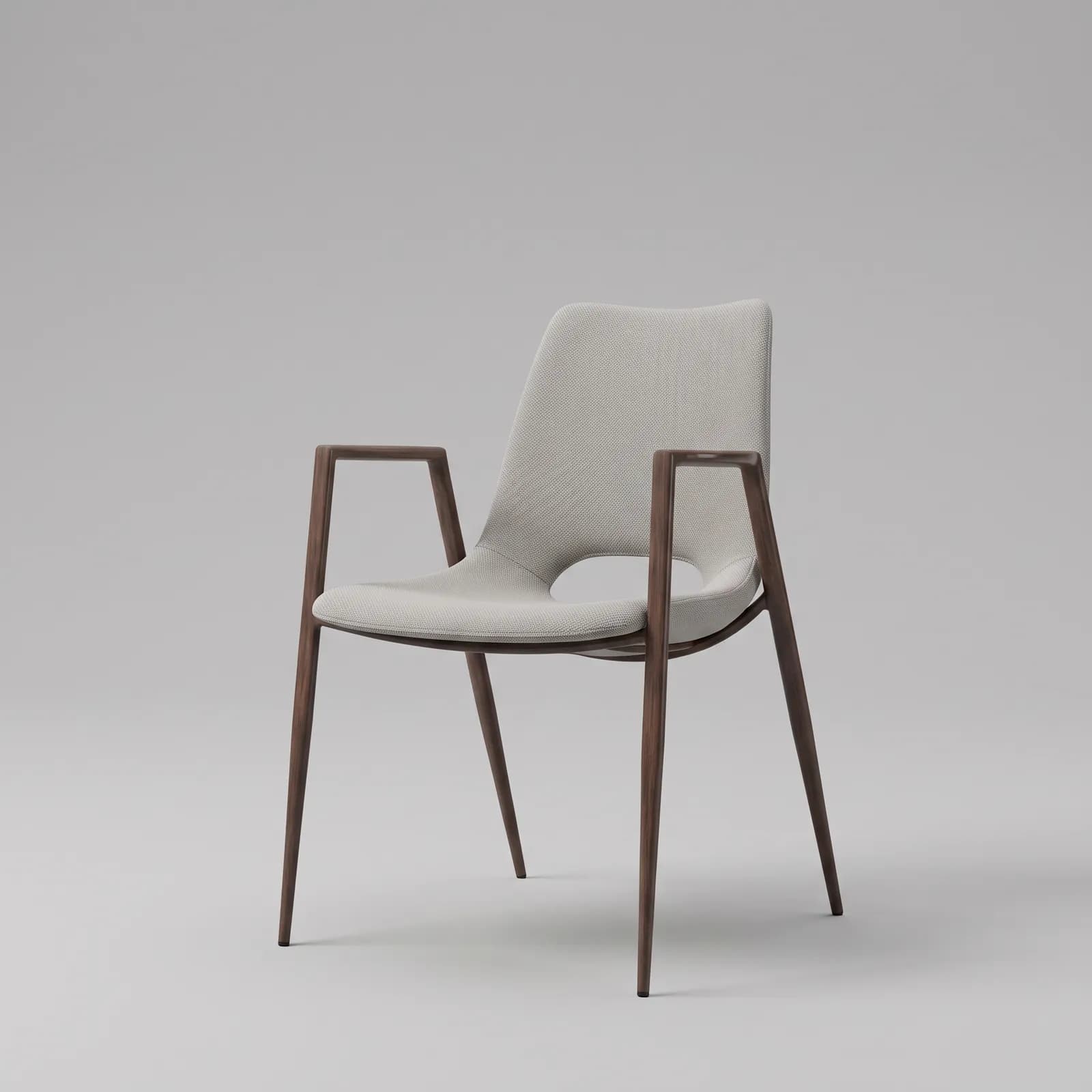Silla Desi Beige & Walnut — imagen de catálogo