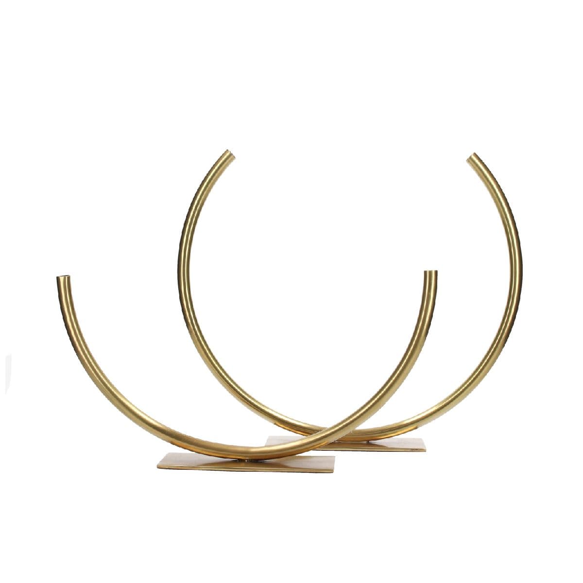 Florero Hera Rounded Tube Gold Medium