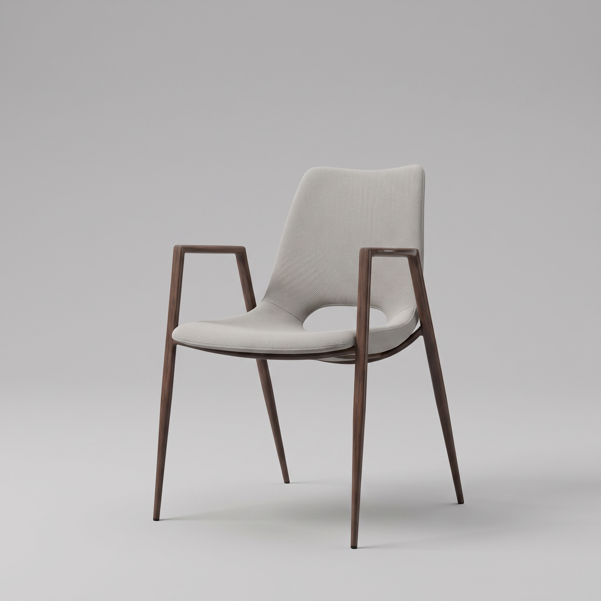 Silla Desi Beige & Walnut — imagen de catálogo